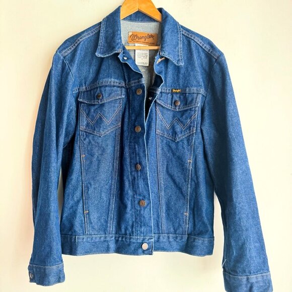 Wrangler Vintage True Blue Western Denim Jacket Men's M - Picture 5 of 5